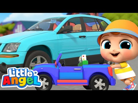 Help Fix Baby John's Toy Car with Daddy! | Best Cars &amp; Truck Videos for Kids