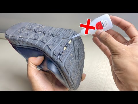 Ingenious method of repairing broken shoes