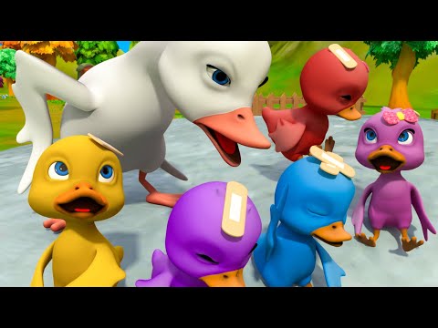 Five Little Ducks Song - Poor Duck No Way Home - Funny Kids Songs 😻🐨🐰🦁 And Nursery Rhymes