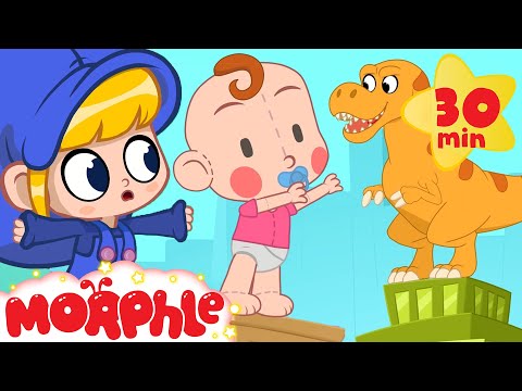 T-Rex Dinosaur Vs Giant Baby! + More Mila and Morphle Cartoons | Morphle vs Orphle - Kids Videos