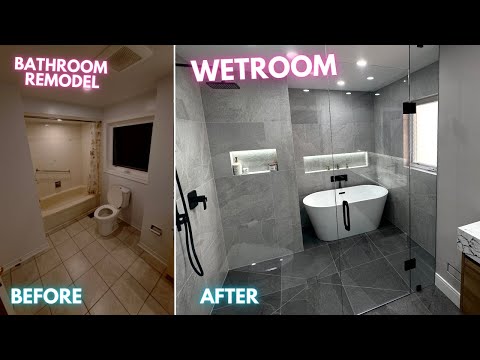 Building a WETROOM - Bathroom Renovation &amp; Remodel - Walk In Shower