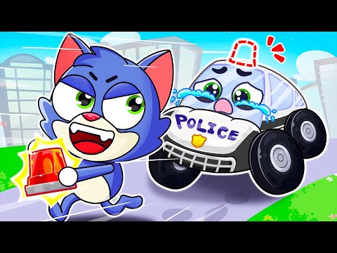 Oh no! Where Is My Siren!? 🚨 Super Police Car Song 🚓 I Kids Songs by Lamba Lamby