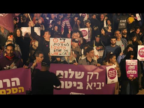 Hundreds rally in Tel Aviv for ceasefire in Gaza | AFP