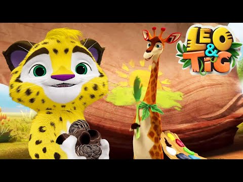 LEO and TIG 🦁 🐯 The Colors of Africa 🌈 NEW EPISODE 💚 Moolt Kids Toons Happy Bear