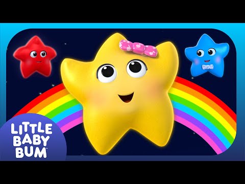 Rainbow Twinkle Bedtime Songs | Relaxing Sensory Animation | Lullabies for Babies