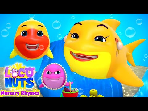 Baby Shark Song and Baa Baa Black Sheep | Music Nursery Rhyme Just Fun - Loco Nuts Rhymes