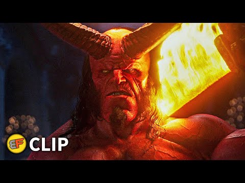 Hellboy Wields Excalibur - Hell on Earth Scene | Hellboy (2019) Movie Clip HD 4K