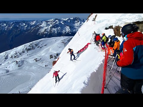 ⚠️ Most dangerous Ski-Run in the Alps: Le Tunnel in Alpe d'Huez