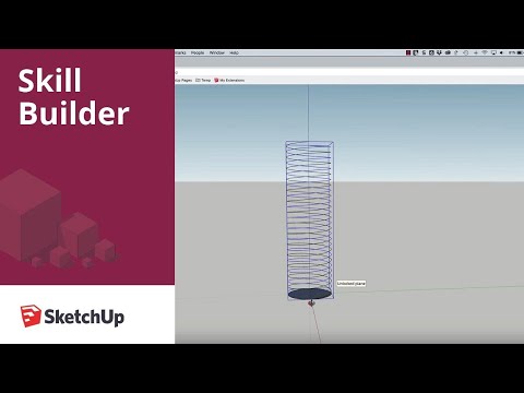 SketchUp Skill Builder: Modeling a Screw, Part 1