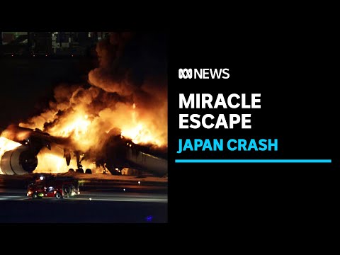 12 Australians among 379 safe in 'miracle' escape from burning airliner at Tokyo airport | ABC News