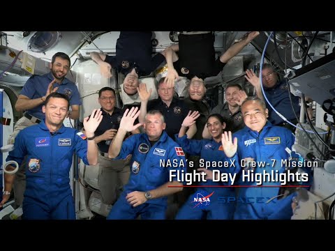 NASA&rsquo;s SpaceX Crew-7 Flight Day 2 Highlights