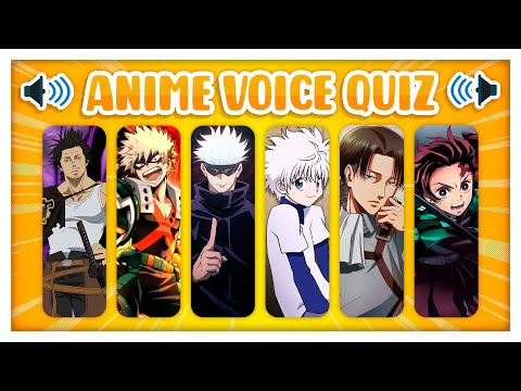 ANIME VOICE QUIZ 🗣️🕹️ Guess the anime character voice | ANIME QUIZ 💙