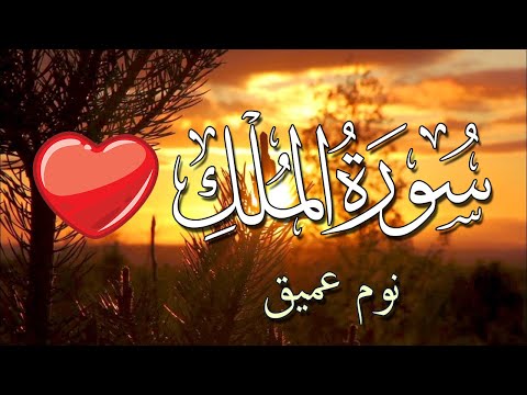 سورة الملك للنوم العميق تلاوة للنوم والراحة النفسية قبل النوم بدون اعلانات 💚