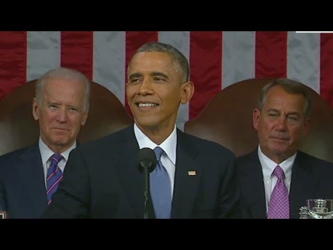 Obama pokes fun at GOP during State of the Union speech