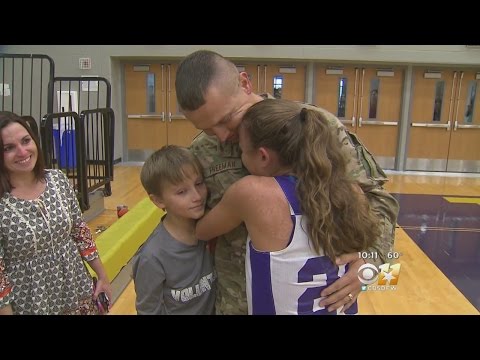 Soldier Surprise At Keller School