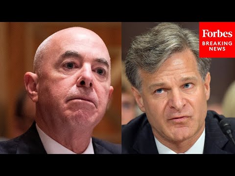 JUST IN: Wray, Mayorkas Grilled By Lawmakers In House Homeland Security Committee Hearing | PART 2