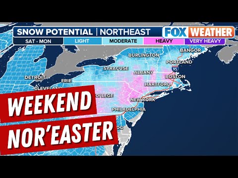 Biggest Snowstorm In Nearly 2 Years, A Nor'easter, Targets East Coast, I-95 Corridor