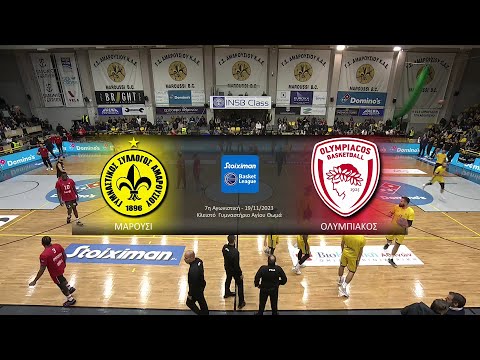 Basket League |  &amp;Mu;&amp;alpha;&amp;rho;&amp;omicron;ύ&amp;sigma;&amp;iota; - &amp;Omicron;&amp;lambda;&amp;upsilon;&amp;mu;&amp;pi;&amp;iota;&amp;alpha;&amp;kappa;ό&amp;sigmaf; | 19/11/2023 | &amp;Epsilon;&amp;Rho;&amp;Tau;