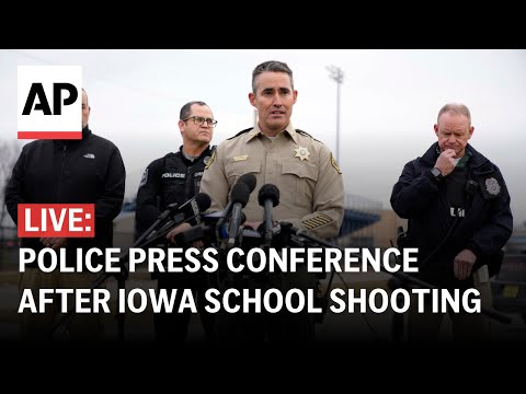 LIVE: Police press conference after Perry High School shooting in Iowa