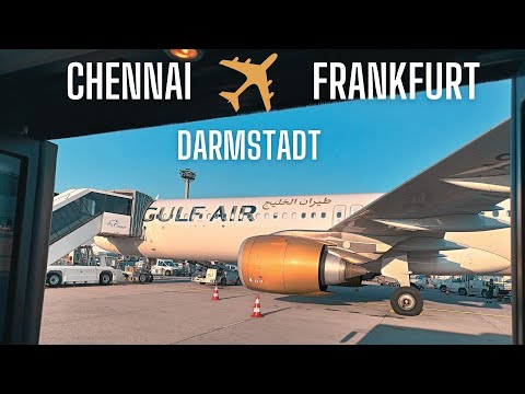 Chennai to Frankfurt to Darmstadt | Gulf Air | Travel Vlog #22