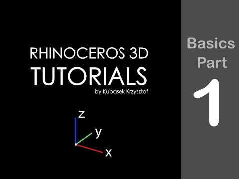 RHINO TUTORIAL - Basics session #1 of 6