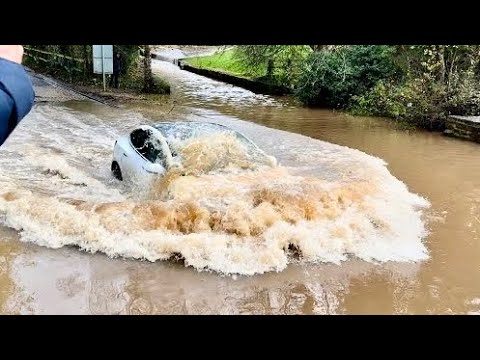 Crazy Tesla driver!! | Rufford Ford FLOOD | part 136