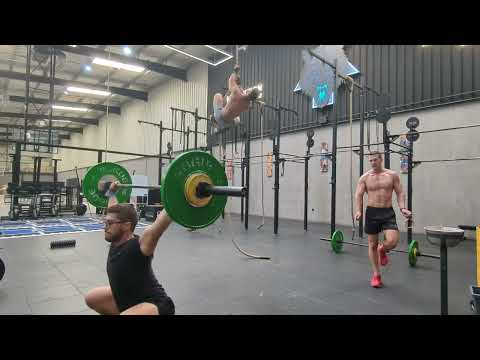 CrossFit Workout: Rope Climbs, Overhead Squat, Rope Jumping 20 Min AMRAP