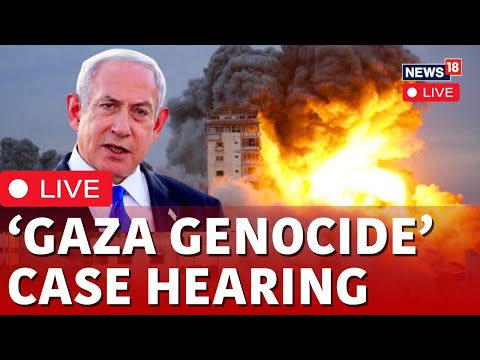 LIVE- ICJ Hearing 'Gaza Genocide' Case | Israel Palestine News | Protest Outside ICJ UN Court | N18L