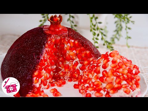 Salad in 5 minutes for New Year 2024! Beautiful and very tasty POMEGRANATE salad for the Holiday ..