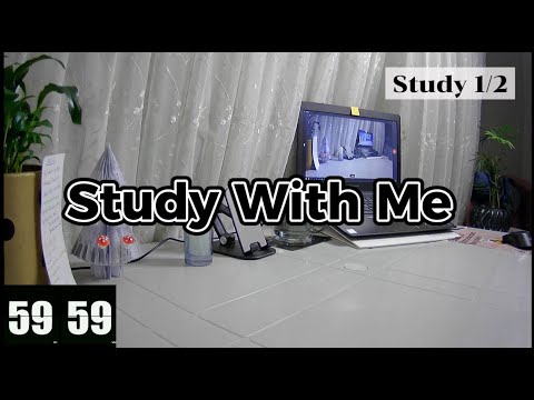 2-HOUR Study With Me 📚🌧 Rain Sounds &amp; Pomodoro Timer 60 &amp; 10 