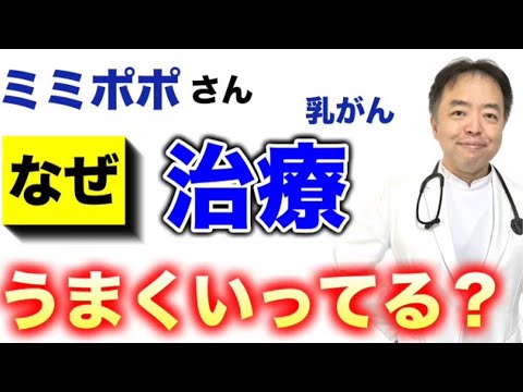 ミミポポさんはなぜ治療うまくいっている？【専門医解説】有名人がん解説シリーズ