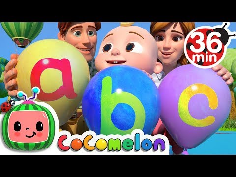 ABC Song with Balloons + More Nursery Rhymes &amp; Kids Songs - CoComelon