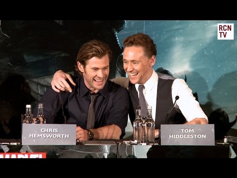 Tom Hiddleston &amp; Chris Hemsworth Interview Thor The Dark World Premiere