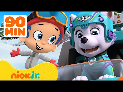 Winter &amp; Snow Adventures With PAW Patrol ☃️ w/ Bubble Guppies, Blaze &amp; MORE! | 90 Minutes | Nick Jr.