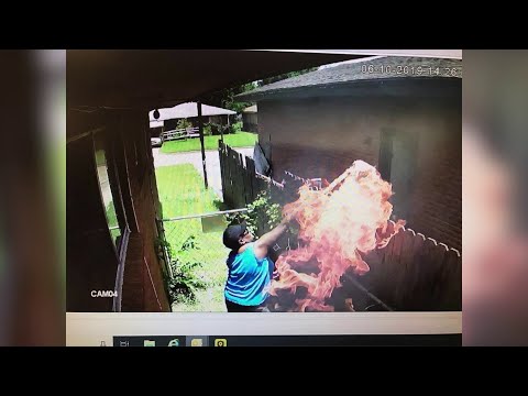 Woman's Own Surveillance Camera Catches Her Setting Neighbor's Home on Fire: Officials