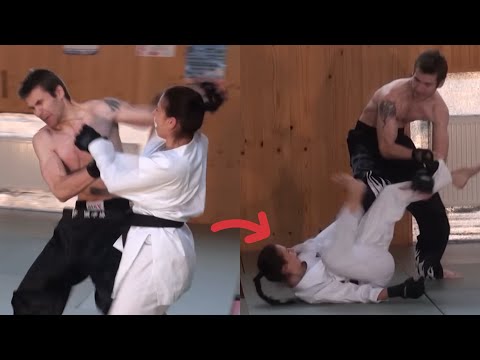 Female Karate Blackbelt Gets EXPOSED By Untrained Man