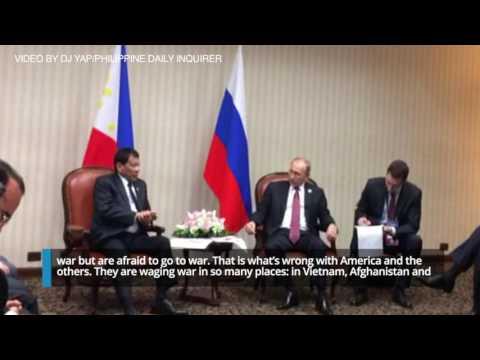 Duterte talks to Putin about distrust with US, hypocrisy of the West