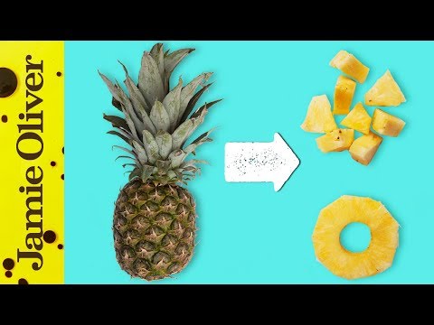 How to Prepare a Pineapple | 1 Minute Tips | Food Busker