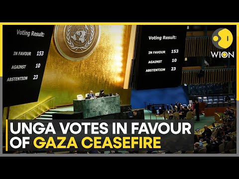 Israel-Hamas War: UN General Assembly votes overwhelmingly in favour of ceasefire in Gaza | WION