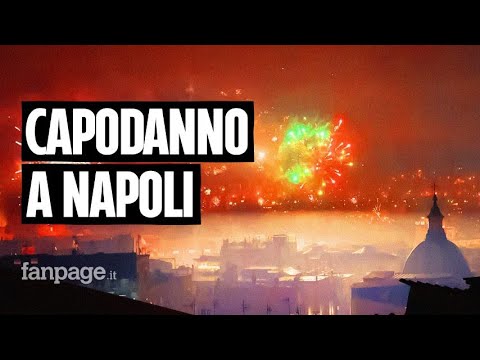 Capodanno a Napoli, lo spettacolo dei fuochi d'artificio