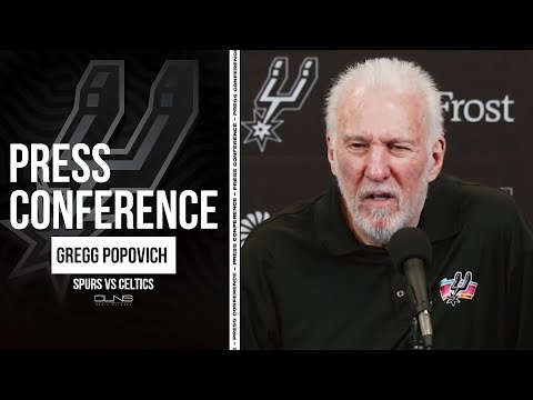 Gregg Popovich Asks &quot;What're You on DRUGS?&quot; After Reporter Said Celtics vs Spurs Was 'Even'