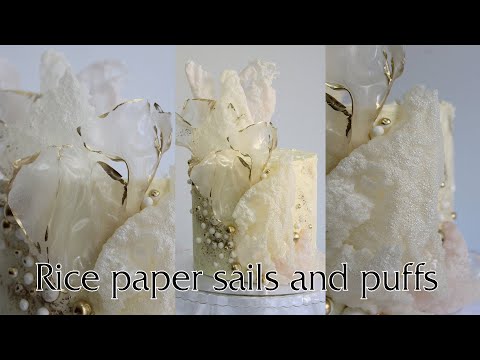 How to make rice paper sails and puffs