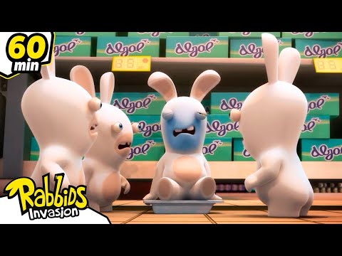 &iexcl;Los conejos est&aacute;n enfermos! | Rabbids La Invasi&oacute;n | Nueva compilaci&oacute;n 1H | Cartoon para ni&ntilde;os