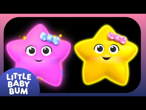 [ 2 HOUR LOOP ] Mindful Stars | Baby Sensory Fun - Colourful Stars - High Contrast Video for Babies