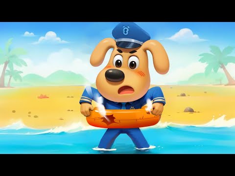 Life Ring for Sea Safety | Safety Cartoon | Detective Cartoon | Kids Cartoon | Sheriff Labrador