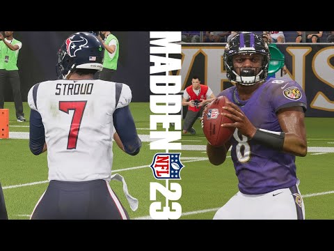 Texans vs Ravens Week 1 Simulation Madden 24 Rosters