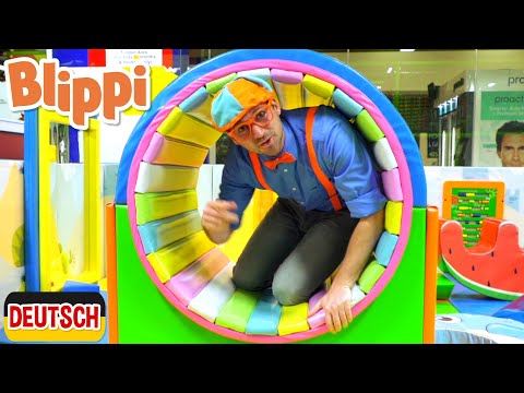 Blippi besucht einen Hallenspielplatz| Kinderlieder und Cartoons | Blippi | Moonbug Kids Deutsch