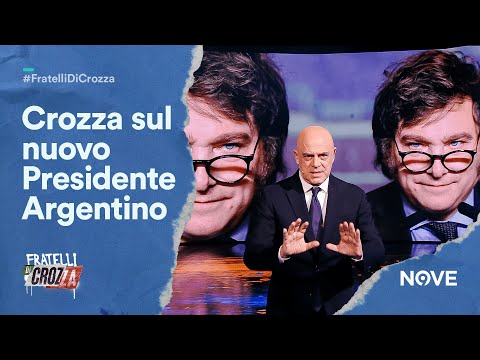 Crozza su Javier Milei Leader della destra Argentina &quot;Praticamente &egrave; Formigoni senza parrucchiere&quot;