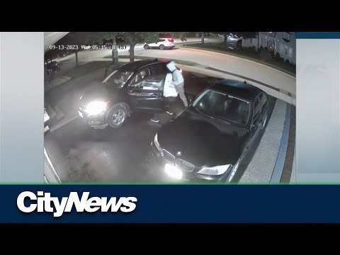 Two separate attempted carjackings in Brampton caught on video