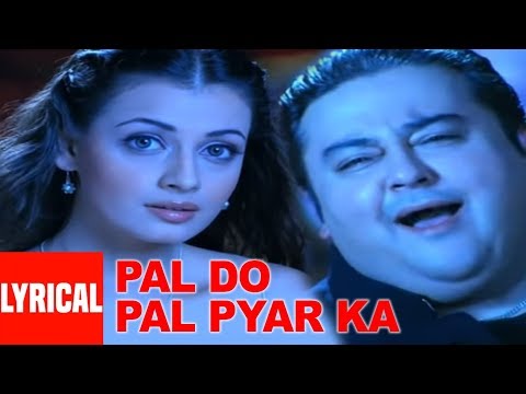 Pal Do Pal Pyar Ka Lyrical Video Song Adnan Sami, Diya Mirza  Super Hit Album &quot;Teri Kasam&quot;